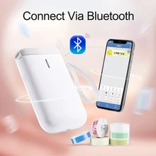 

Mini Wireless Label Printer Home Use Office Portable Pocket Label Printers Bluetooth Wireless Thermal Label Maker Fast Printing