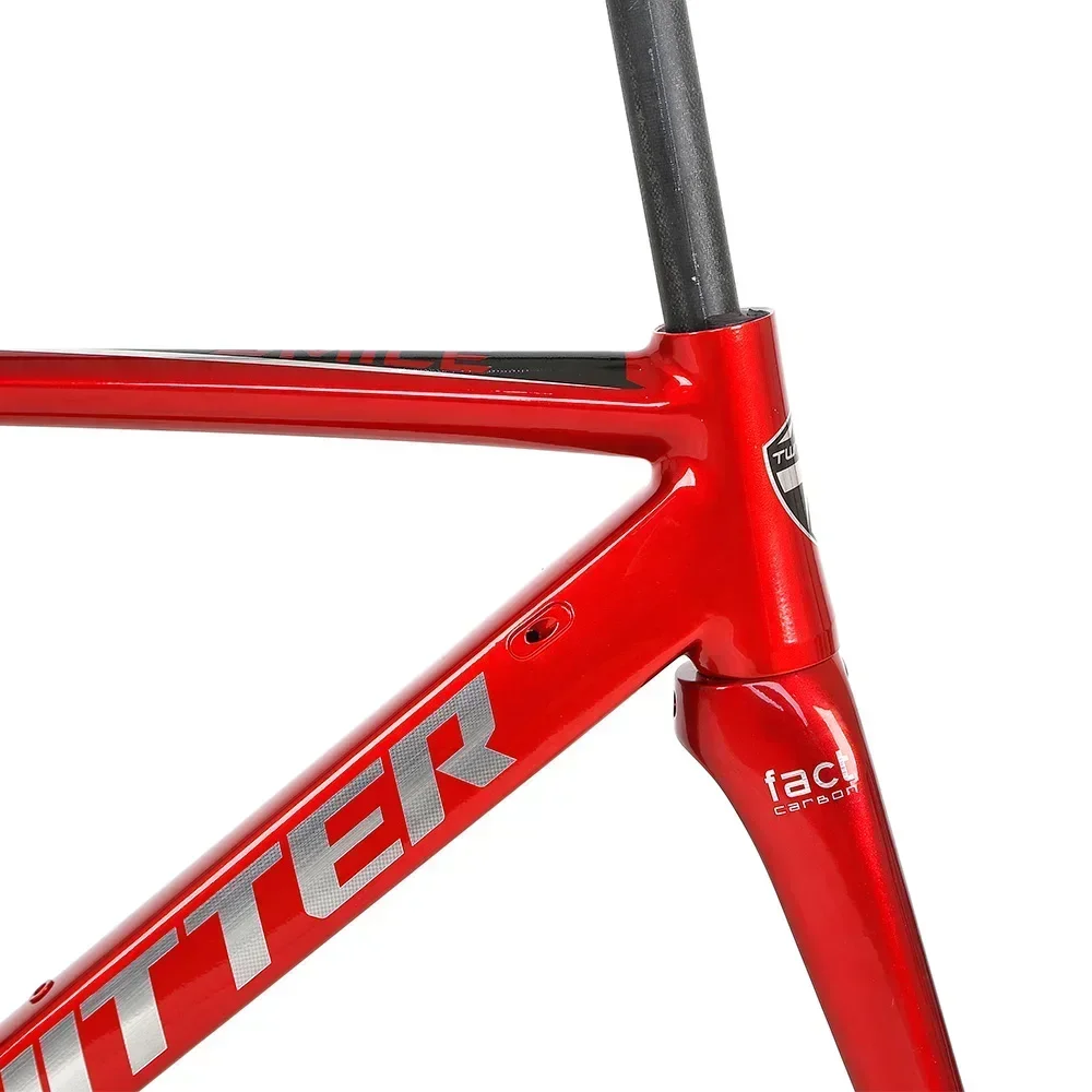 TWITTER-Road bike aluminum alloy frame+carbon fiber fork+wheelset+handlebar+bottom bracket+seatpost+barrel drawbar+bowl set