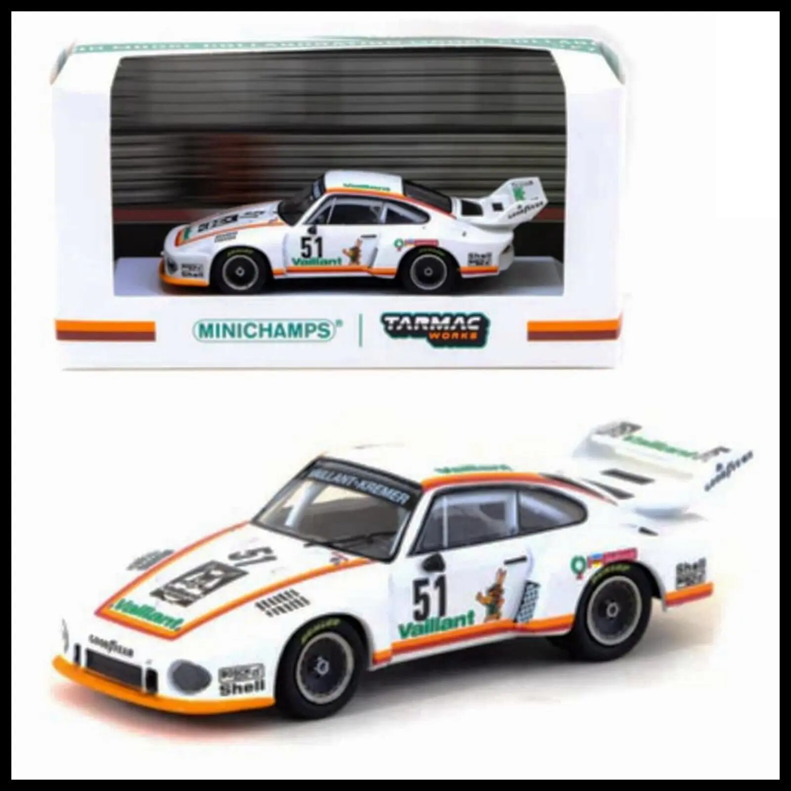 

Minichamps x Tarmac Works 1/64 935 Vaillant Zolder DRM 1977 51 Diecast Model Car Collection Limited Edition Hobby Toys