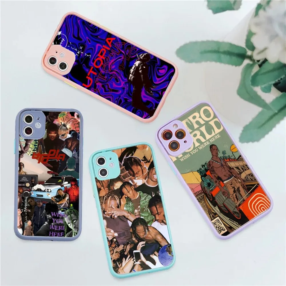 Custodia Per Telefono Astroworld Utopia Travis Scott Cactus Jack Per Iphone 14 11 12 13 Mini Pro Max 8 7 Plus X Xr Xs Max Traslucido Opaco