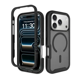 Translucent Magnetic Phone Case with Military Grade Protection and Anti - Fingerprint Matte Finish - iPhone 17 Pro Max (Black)
