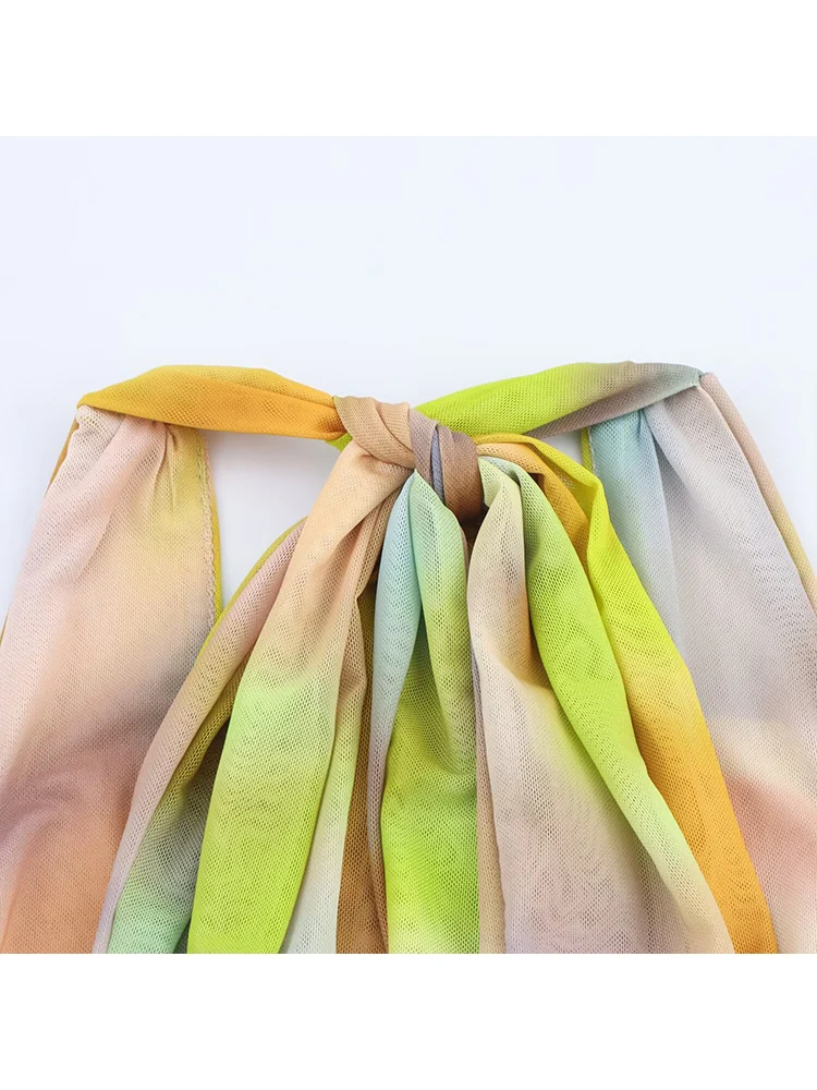 TFMLN 2025 New Women Sexy Halter Dress Elegant Backless Summer Fashion Slim Sleeveless Printed Long Dress Chic Club Party Dress