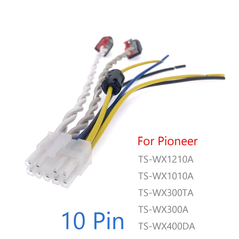 10 pin auto stereo verstärker power harness sub-woofer rca stecker für pionier TS-WX1210A TS-WX101A TS-WX300TA TS-WX300A TS-WX400DA – Detail 8