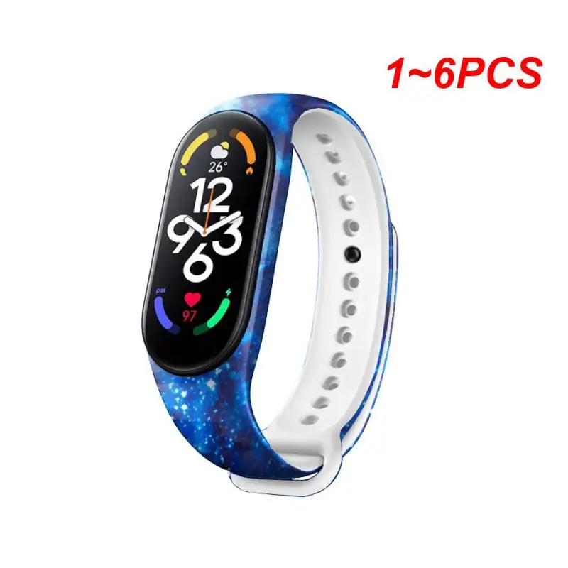 

Ремешок сменный для Xiaomi Band 7 6 5, браслет для наручных часов Mi Band 5 6, Аксессуары для браслета Mi Band 7, 1 ~ 6 шт.