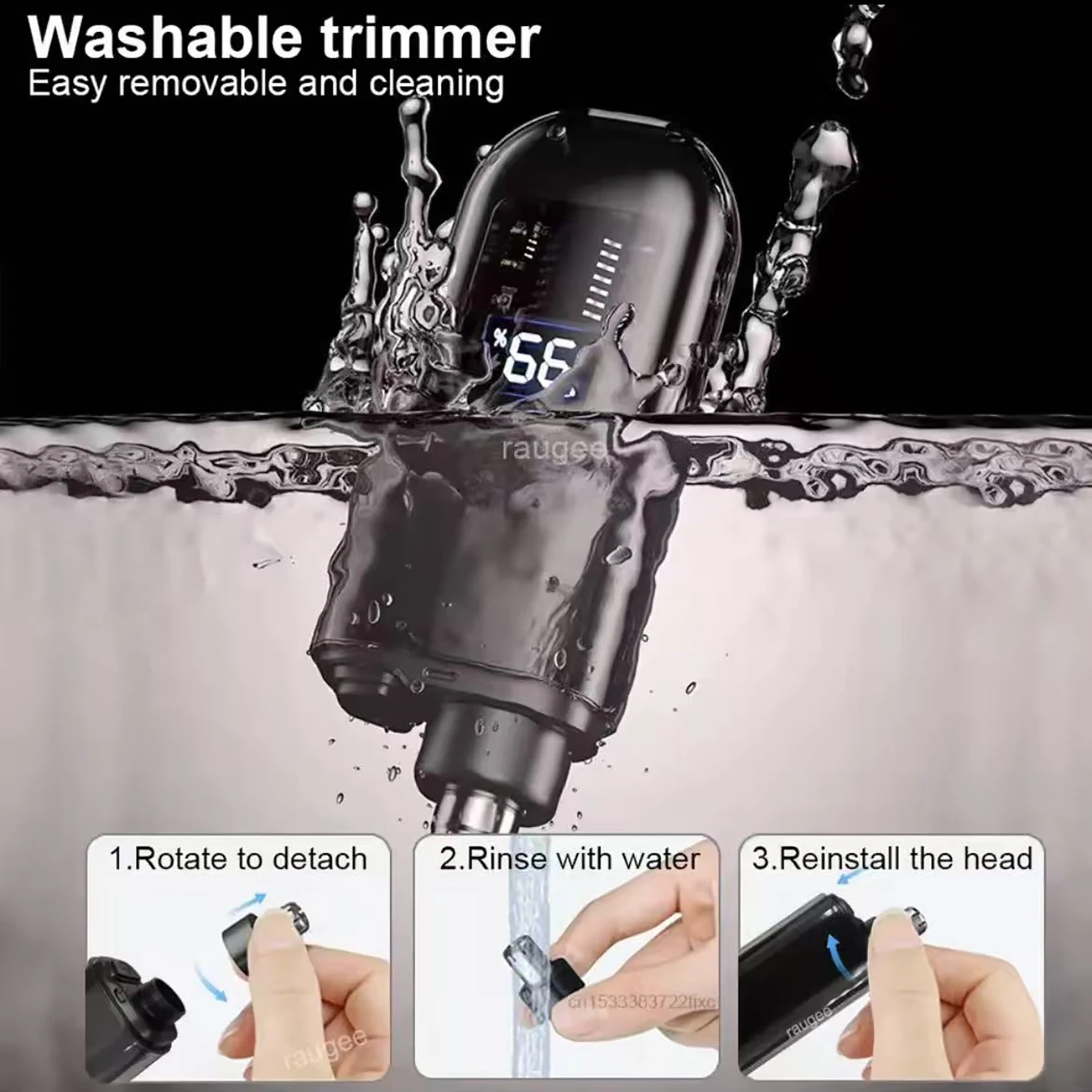 Portable Electric Nose Hair Trimmer USB charging Nose Ears Hair Eyebrow Trimmer for Men Rechargeable Painless set