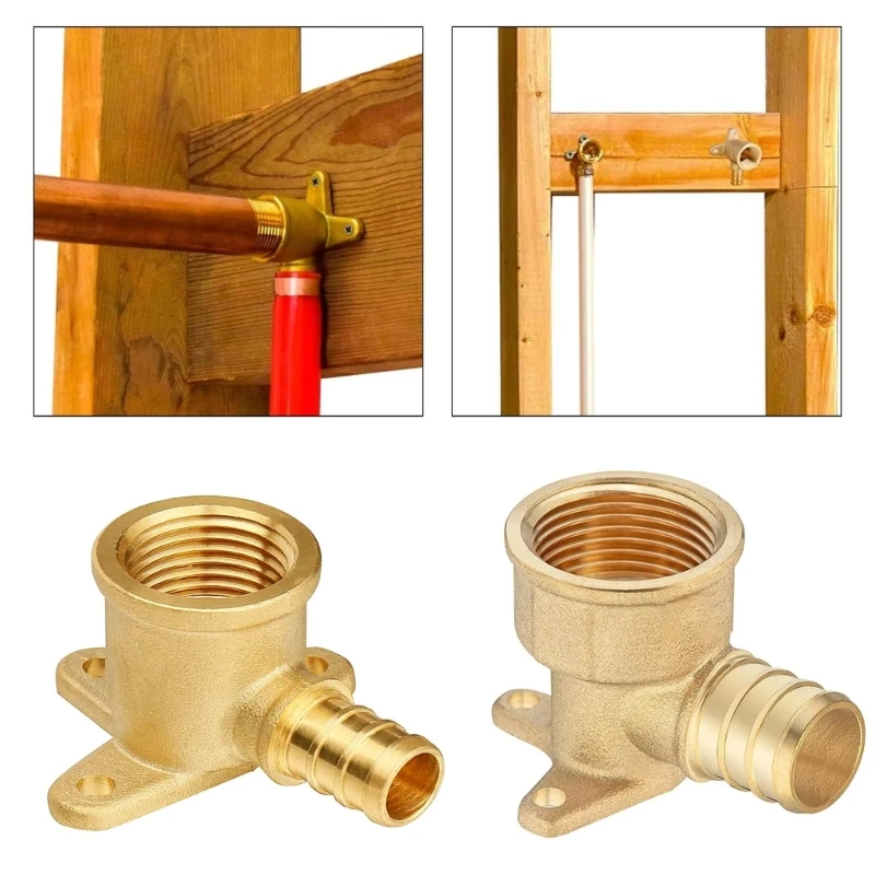 Coppers Crimp Fitting 1/2inch 3/4inch Drop Ear Elbow Plumbing Fitting Portable Leakproof Connector Drop Ear Elbow Adapter