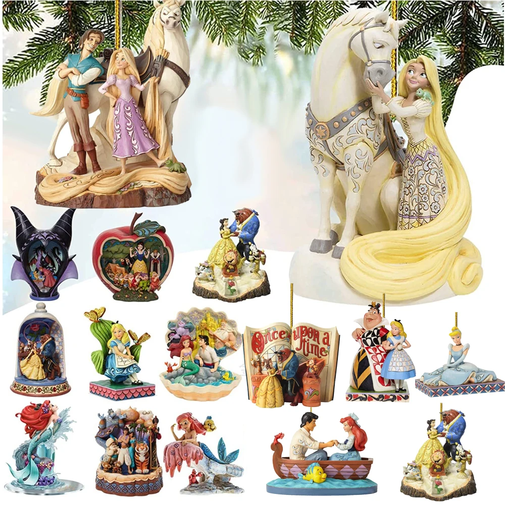 

Disney Princess Mermaid Christmas Pendant Xmas Tree Decoration Doll Hanging Ornaments Navidad Decor Gifts Character props