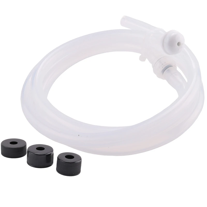 Sink Soap Dispenser Extension Tube Kit 45Inch With Check Valve, No Need To Fill The Little Bottle Again