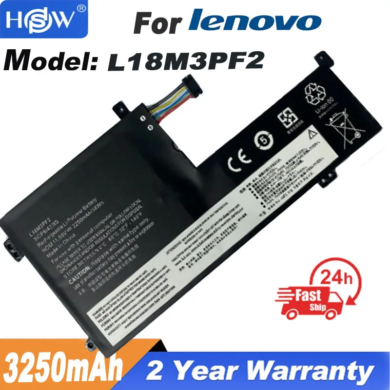 

Аккумулятор L18M3PF2 для ноутбука Lenovo IdeaPad L340 L340-15API L18D3PF1 L18L3PF1 L18C3PF2 11,25 V 36WH