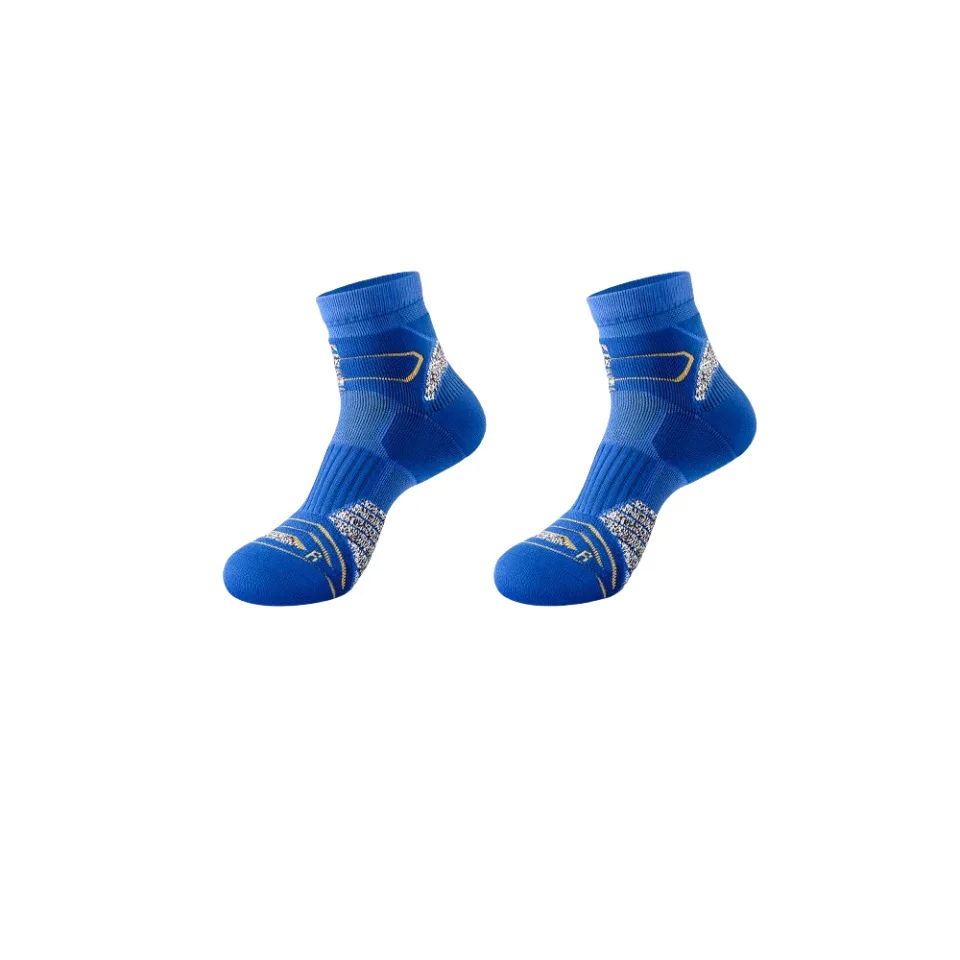 Professional Marathon Running Sock Men  Sports Fitness Thickened Cushioned Short Tube Low Cut Boat Ankle Socks Sports Socks