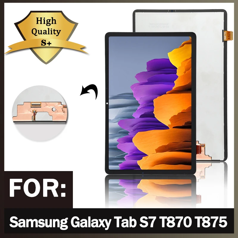 

11,0 "Новый ЖК-дисплей для Samsung Tab S7 SM-T870 T875 T876B, ЖК-дисплей, сенсорный экран, дигитайзер, панель в сборе