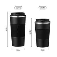 380ml 510ml Stainless Steel Coffee Cup Thermal Mug Garrafa Termica Cafe Copo Termico Caneca Non-slip Travel Car Insulated Bottle 6