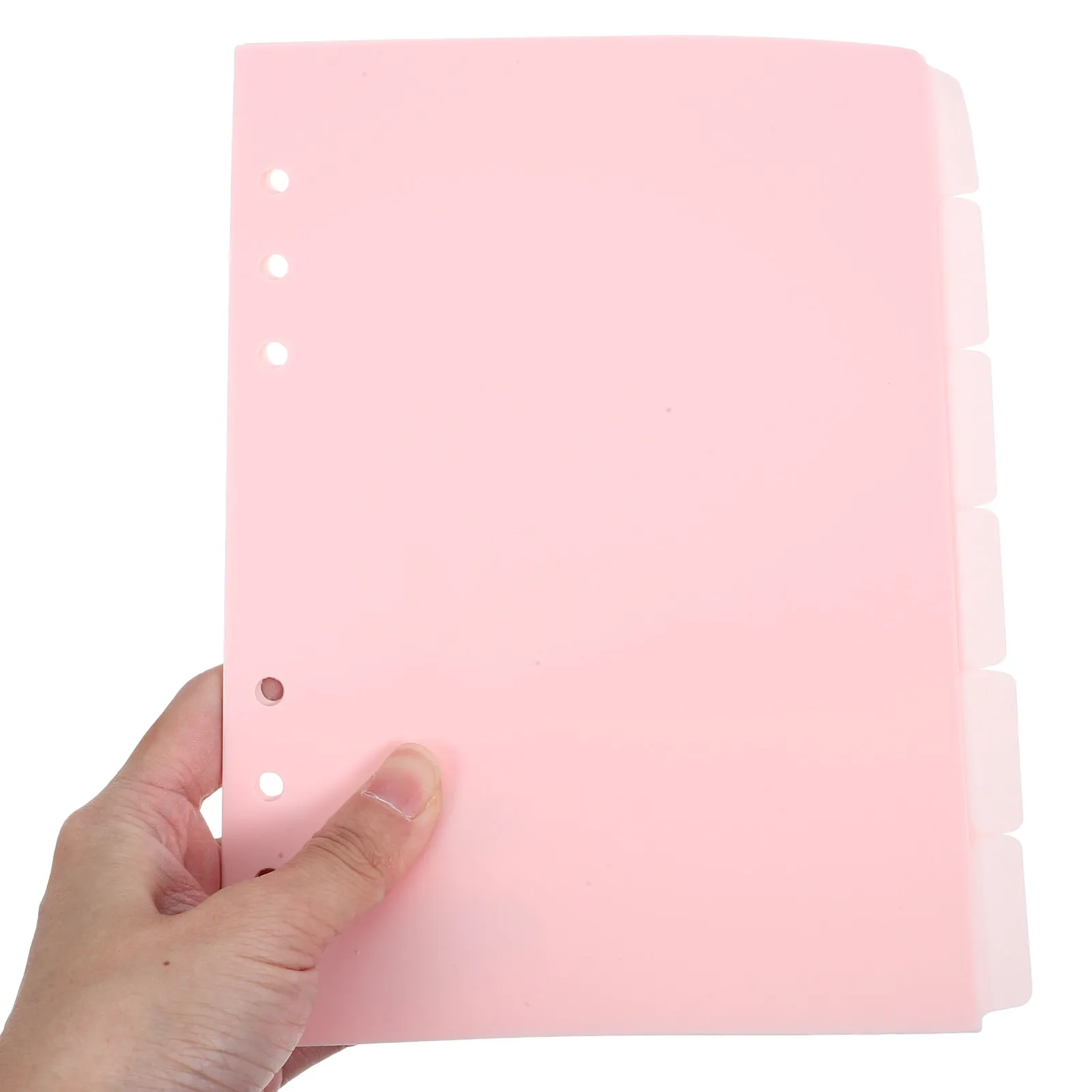 6Pcs A5 컬러 페이지 디바이더 바인더 노트북 저널 일기 보고서 폴더 파일 정리용 프리미엄 인덱스 탭 크리에이티브