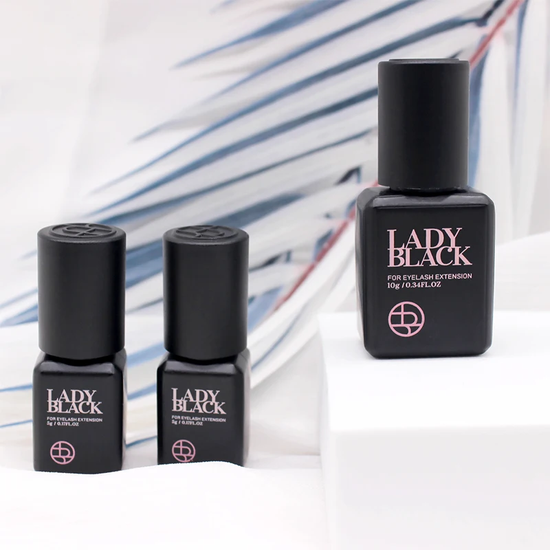 Lady Black Glue South Korea Fastest Strongest False Eyelash Extensions Supplies Adhesive 5g Makeup Tools Beauty Shop 10ml 5