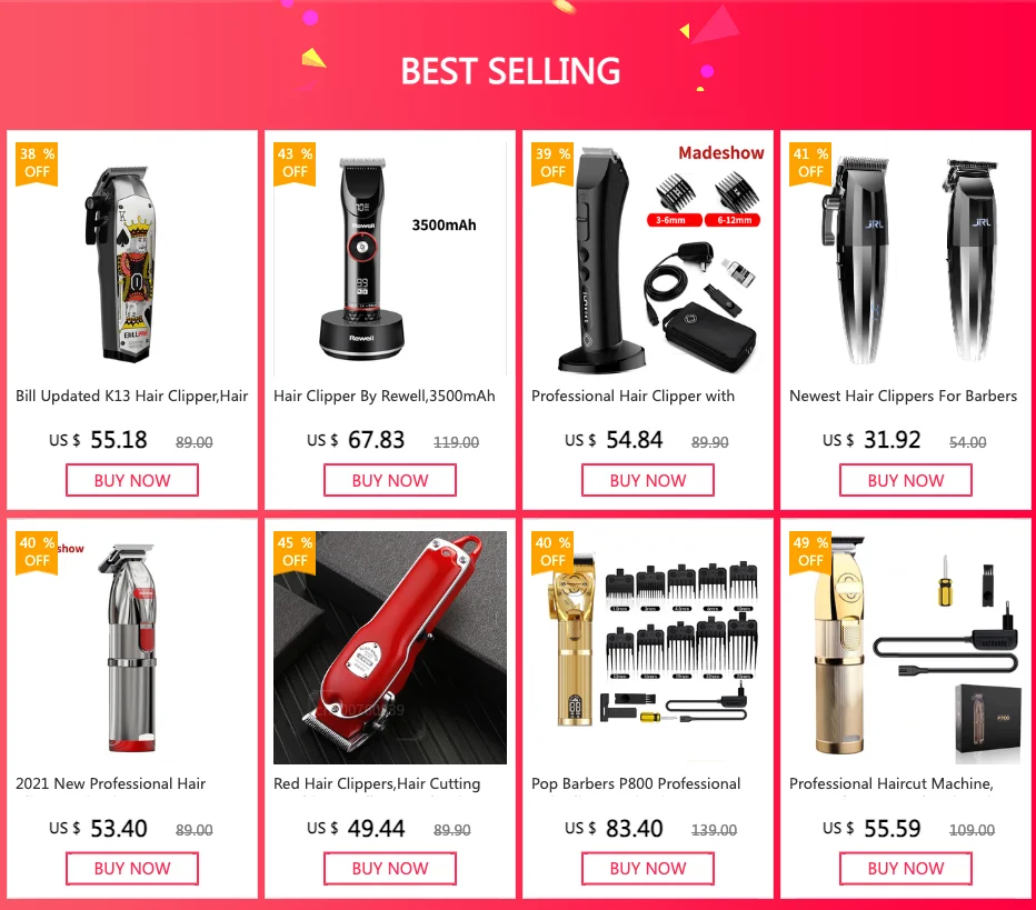 Description Picture 2 of itemProfessional Hair Clipper By MADESHOW 982F,Hair Trimmer For Men,Wireless Hair Clipper,Cordless Haircut Machine For Barber Shop
