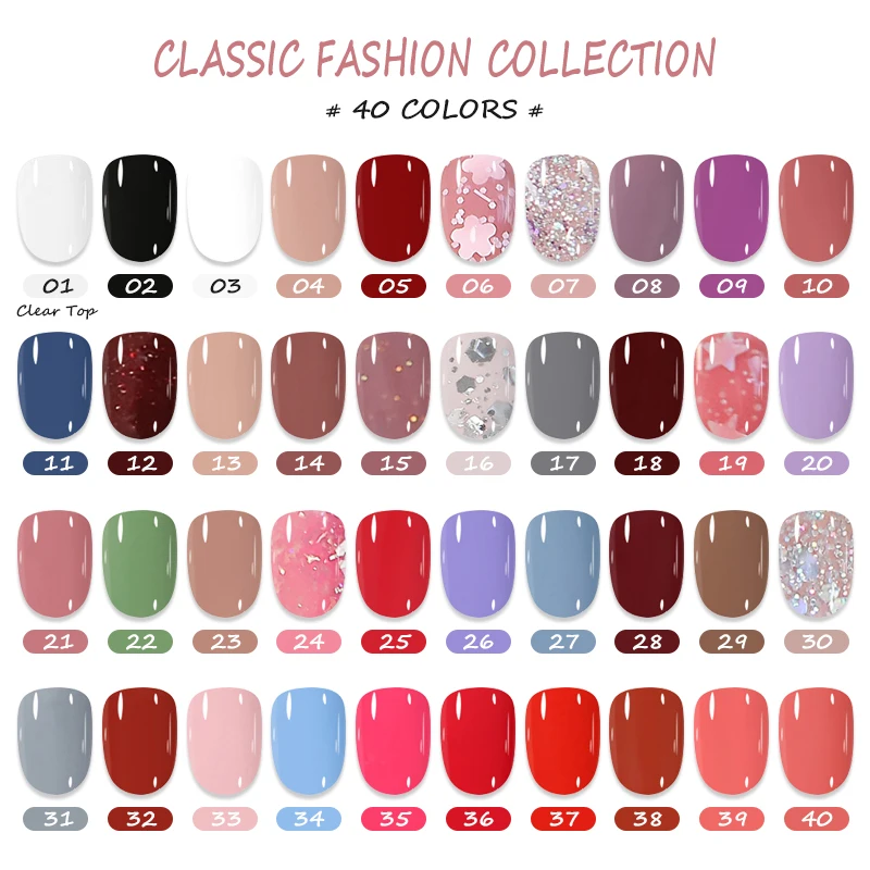 Nail Polish 10ml Water-Based Peel Off No Need Lamp 40 Colors for Manicure DIY
