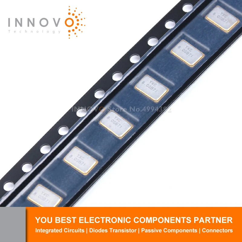 패치 패시브 크리스탈 오실레이터, X50328MSB4SI, X50328MS, YSX531SL, 8MHz ± 10ppm, 20pF, , 로트당 10 개, 신제품