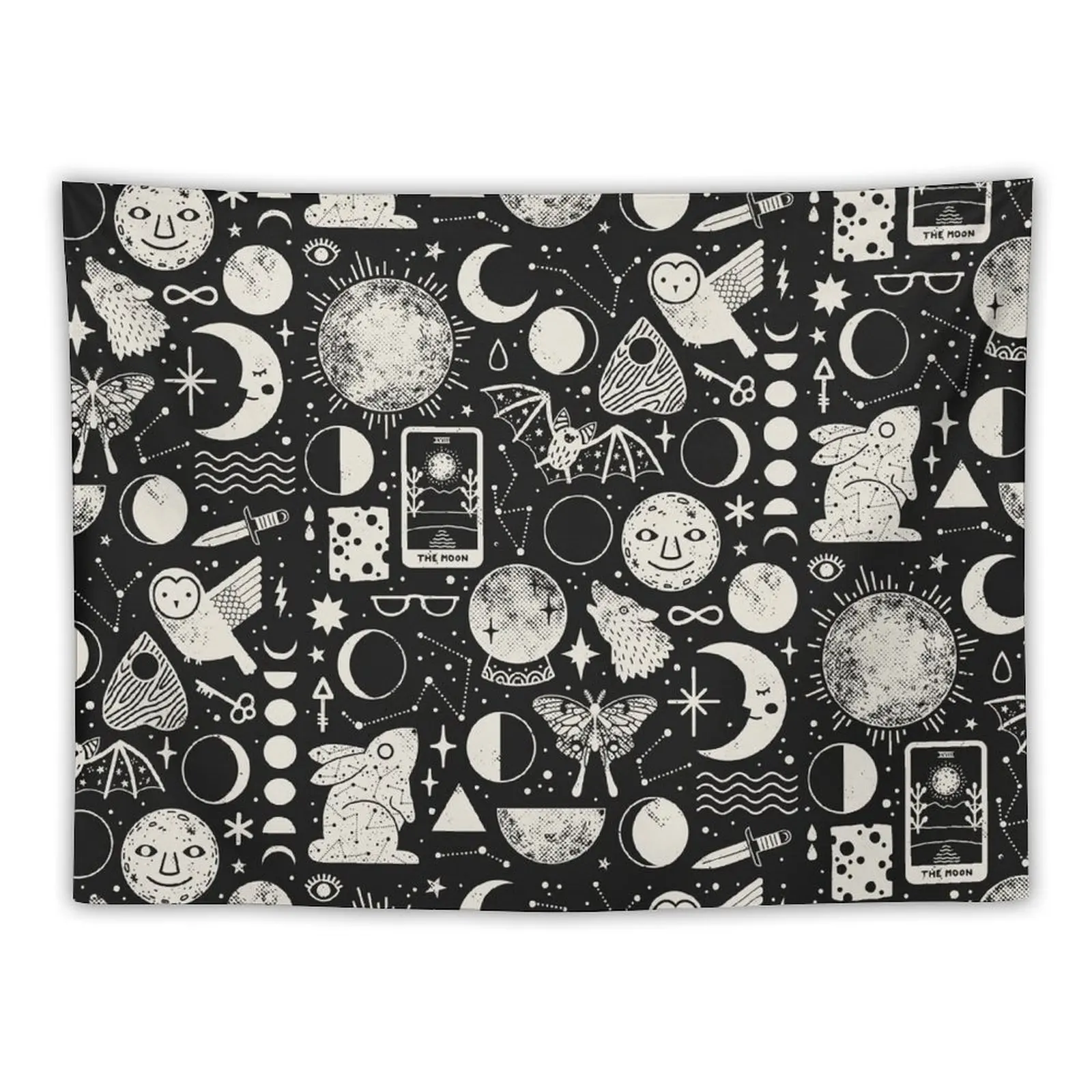 

Lunar Pattern: Eclipse Tapestry Bed Room Decoration Aesthetics For Room Room Decor Aesthetic Decoration Home Tapestry