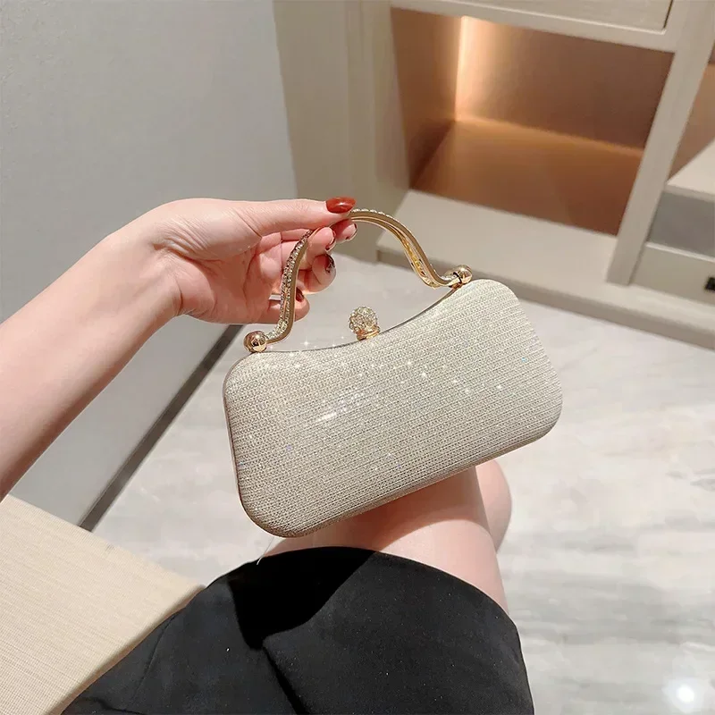 

Evening Rhinestone Bag Clutches Dinner Crossbody Bags Bag Elegant Clutch Luxury Party Bridal Women Wedding Crystal Ladies Purses