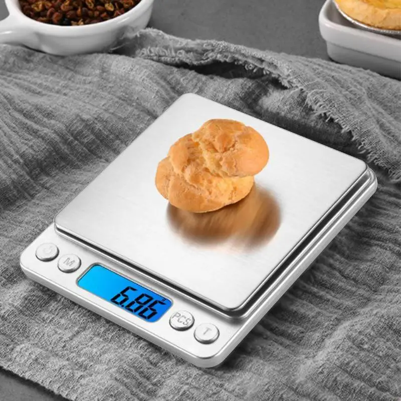 

3kg Electronic Kitchen Scale 0.01g High Precision Carats Scientific Digital Stainless Counting Scale with LCD Tare for Jewelry