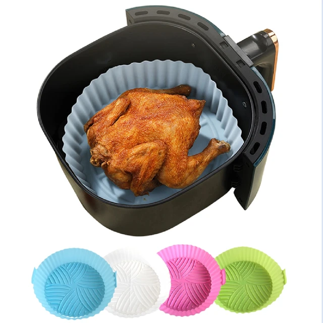 Air Fryer Basket Pot Tray Liner Silicone For Oven Accessories Kitchen Novel  Shape Mold Pastry Bakeware