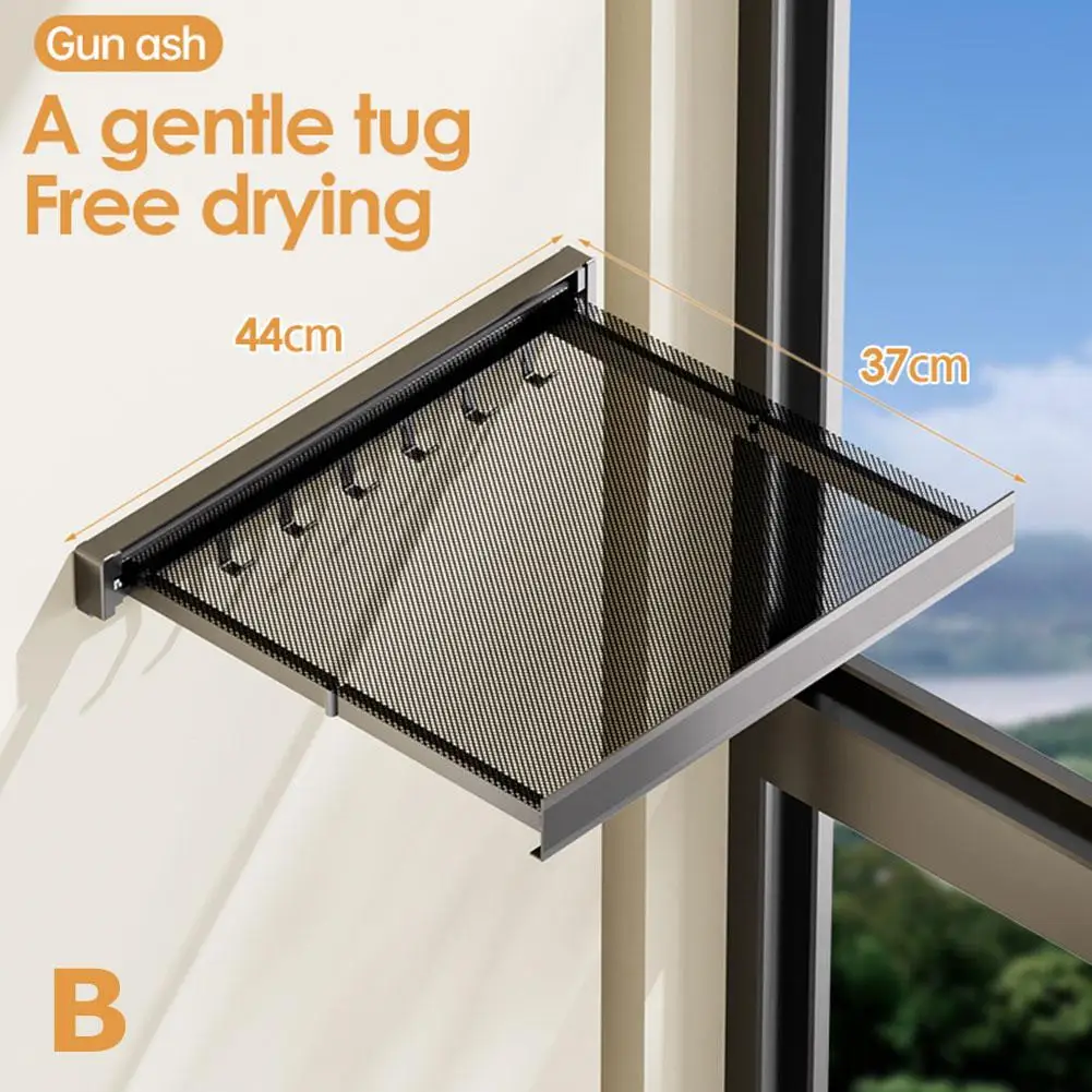 44cm Aluminum Invisible Folding Retractable Bath Towel Home Bathroom Bathroom Toilet Tool Rack 60cm Racks Accessories Shelf B0J0 3