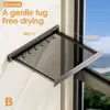 44cm Aluminum Invisible Folding Retractable Bath Towel Home Bathroom Bathroom Toilet Tool Rack 60cm Racks Accessories Shelf B0J0 3