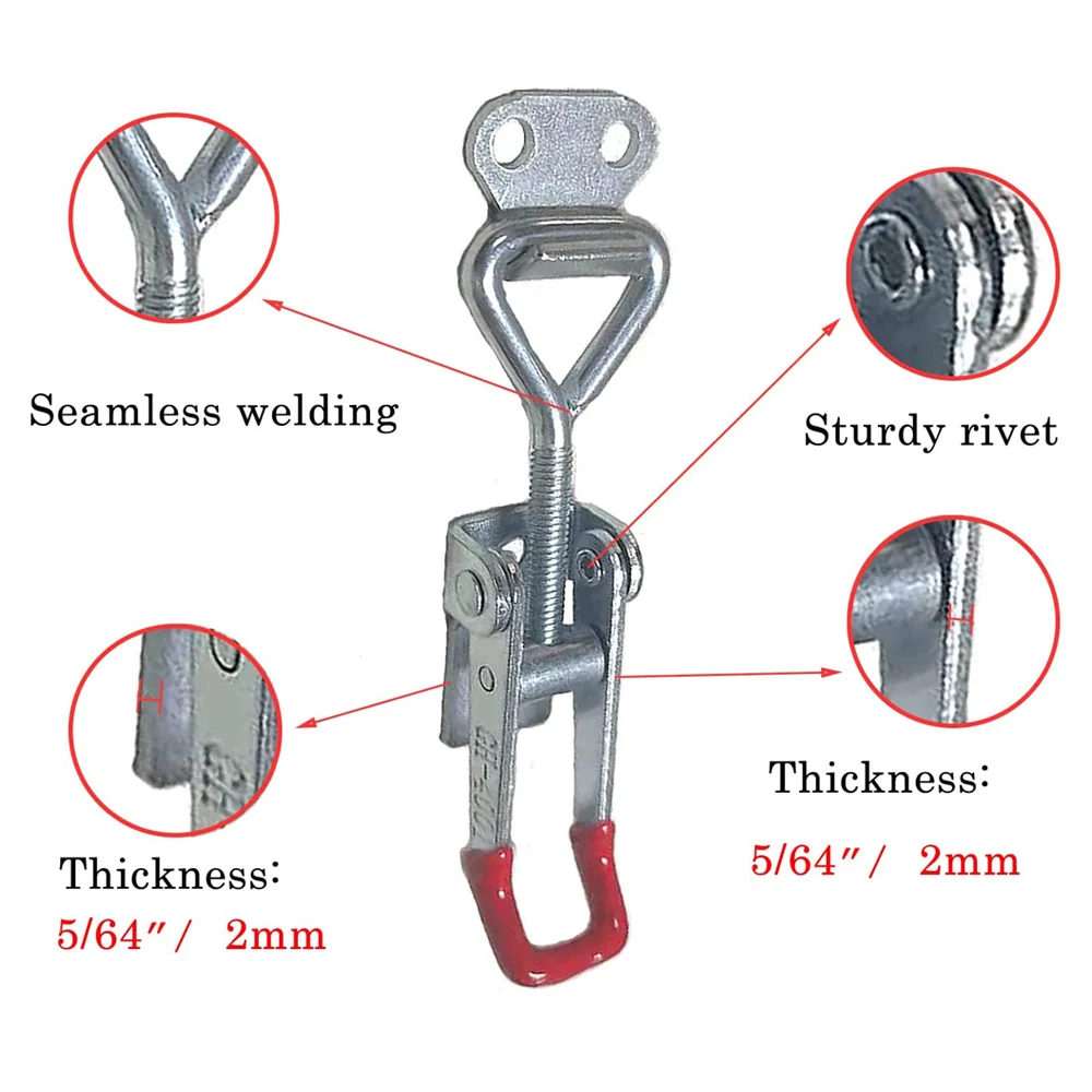 Toolbox Latch 4/8 pcs furniture hardware,toggle latches,decorative latches,buckle clamp Adjustable Metal Toggle