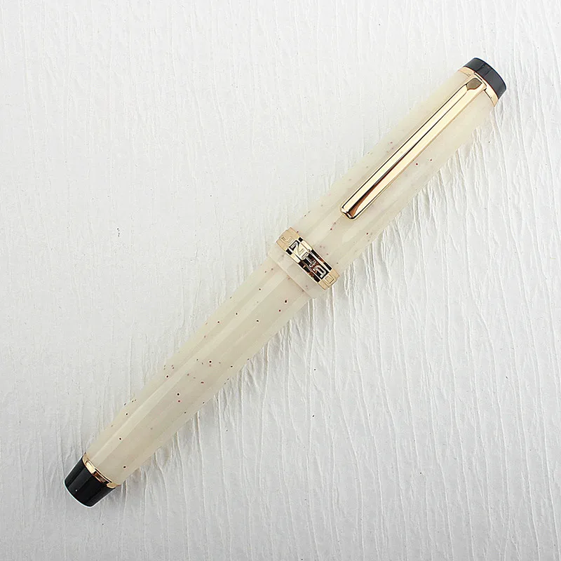Фото JINHAO 82 перьевая ручка прозрачная ручка вращающаяся Золотая EF F M перо деловые офисные и школьные принадлежности чернильные ручки №5