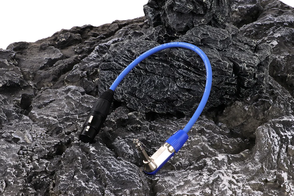 Rechtwinklig 6,35mm Zoll trs Buchse zu 3-poligem xlr Stecker/Buchse symmetrisches Signal Verbindungs kabel Viertel Zoll zu xlr Patchkabel – Detail 8