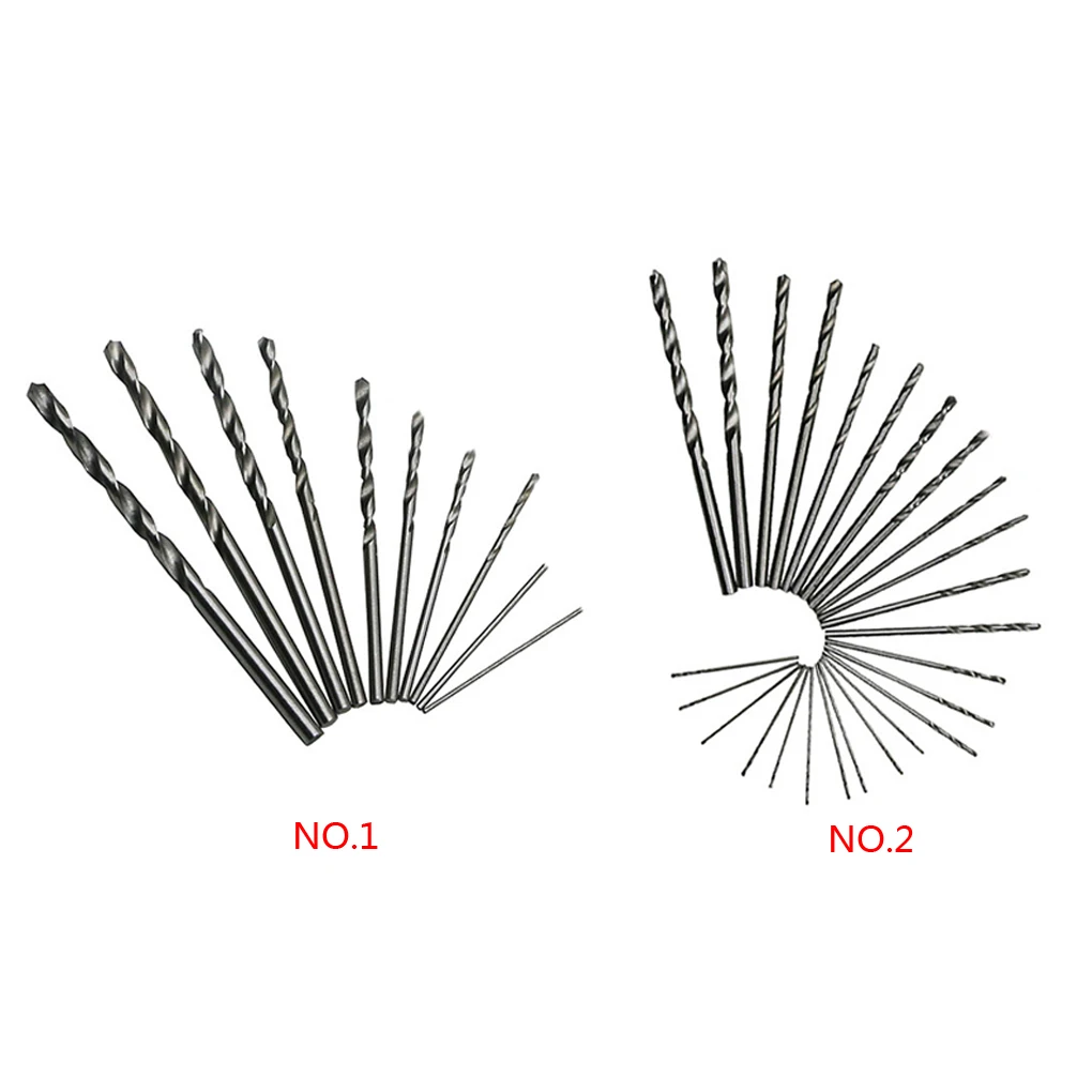 

10 25pcs High Speed Steel Mini Drill Kit HSS Micro Drill Bit Twist Set Woodworking Wood Tool