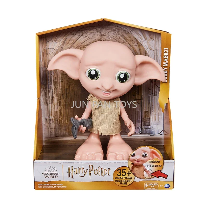 thumbnail image 1 of Muñeco elfo interactivo Dobby de Harry Potter del Mundo Mágico con sombrero seleccionador parlante y calcetín, juguete de simulación para niños, disfraz y juego de rol, 1 of 5