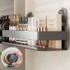 Shower Suction Cup Shelf Storage Shelf Home Organizer Shelf Holder Bathroom Organizer Suction Cup Wall Mounted Storage Rack 2