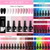 MSRUIOO 6Pcs/Set Colorful Gel Nail Polish Nail Supplies Semi Permanent Soak Off Nail Art Gel Varnish Manicure For Nails 1