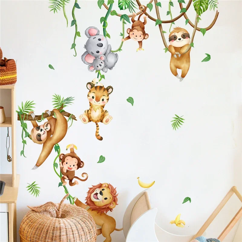 Wall Stickers Baby Animal Wall Decor Zoo Animal Nursery Wall