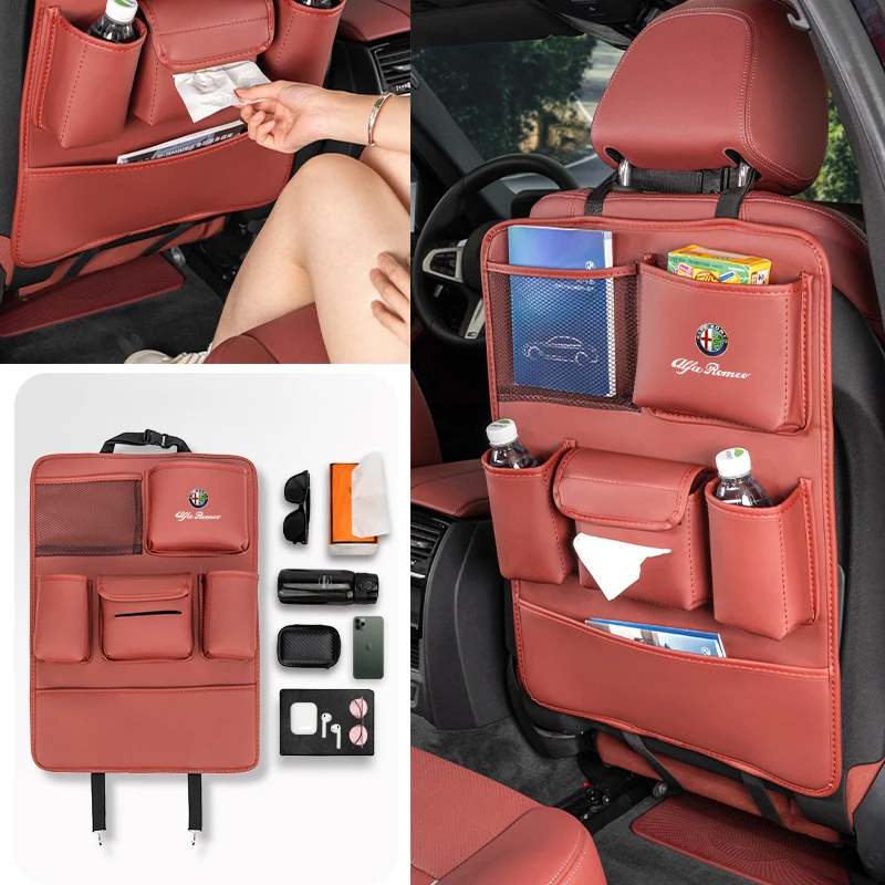 1pcs Car Seat Back Hook Up Automotive Emblem Goods for Alfa Romeo Giulia  Stelvio Brera 147 156 159 166 GT Giulietta Mito Tonale - AliExpress