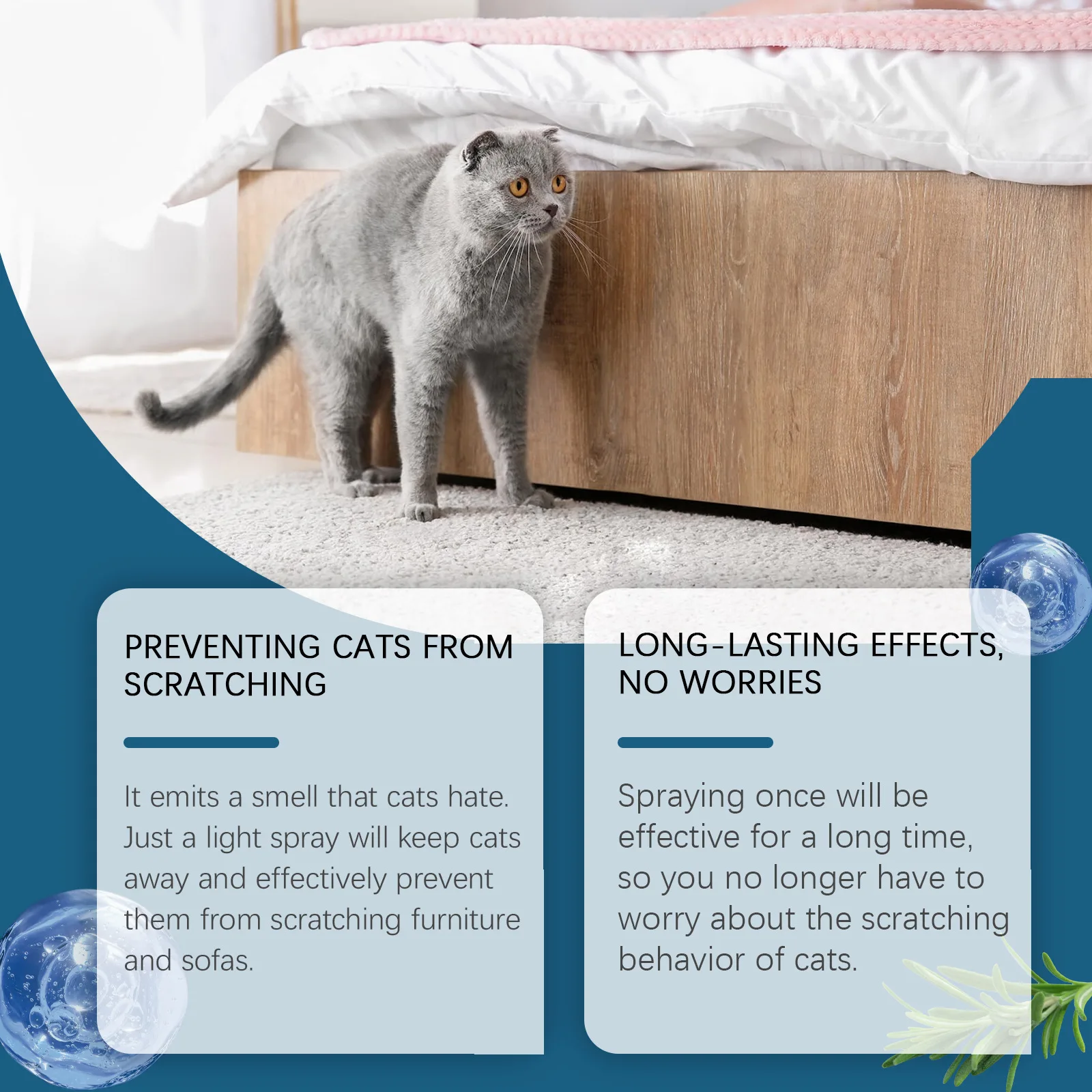 Cat Repellent Spray Anti Scratch Prevent Biting Scratching Stop Sofa Chew Gnaw Corrector Furniture Protect Pet Training Liquid 5