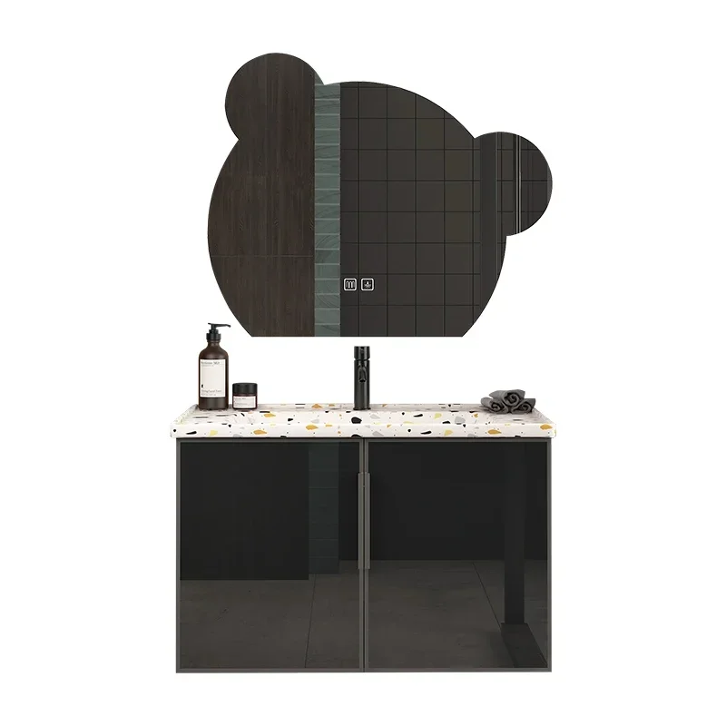 S~Bathroom Cabinet Modern Minimalist Bathroom Smart Wash Basin Combination Bath Furniture