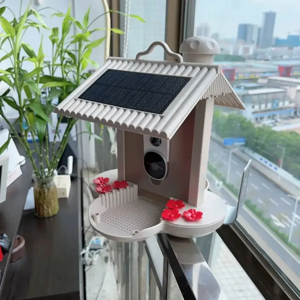 Wholesale Smart Night Vision Cameras Waterproof with Bird Feeders with Solar Pan
