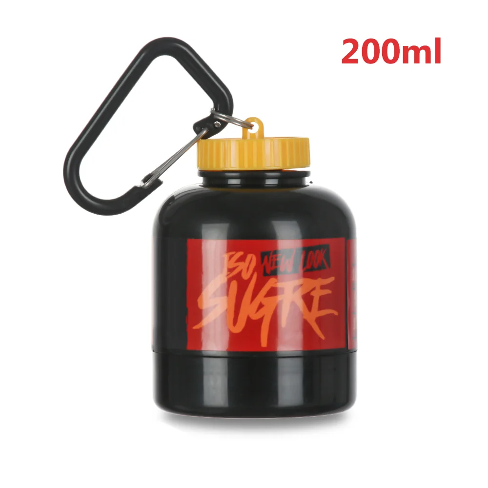 100/200ML Portable Mini Protein Powder Bottle with Keychain Health