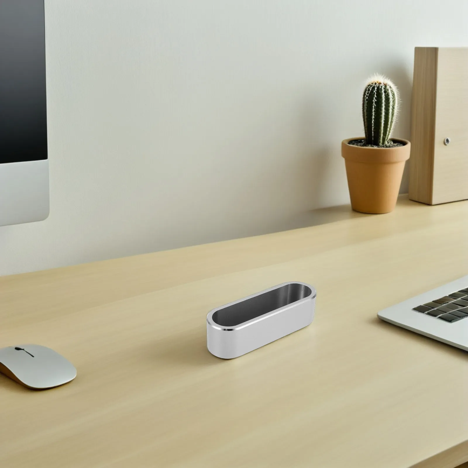 알루미늄 합금 명함 홀더 금속 데스크탑 정리함 전문 사무실 여행용 스탠드 스크래치 방지 카드 보관함