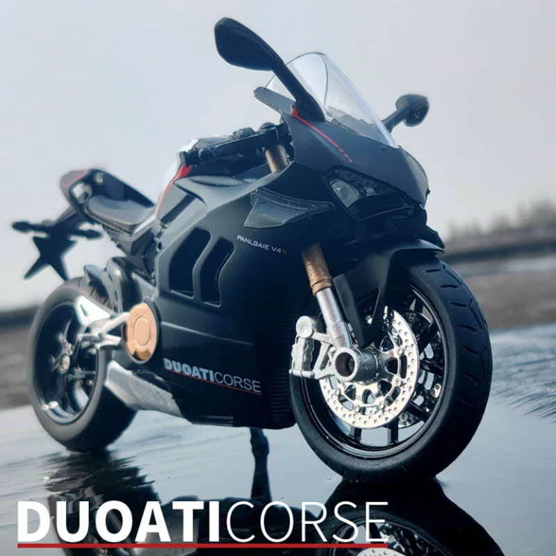 

Модель гоночного мотоцикла Ducati Panigale V4S из сплава, коллекционная игрушка в подарок, 1/12