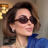 Nouvelles lunettes de soleil ovales rétro classiques pour hommes et femmes, marque de luxe tendance, monture vintage, lunettes de soleil modernes pour femmes et hommes, protection UV400 1