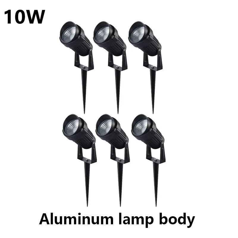 Oświetlenie ogrodowe LED 5W 10W 15W na zewnątrz Spike lampa trawnikowa wodoodporna dekoracja ogrodowa ścieżka reflektory AC220V 110V DC12