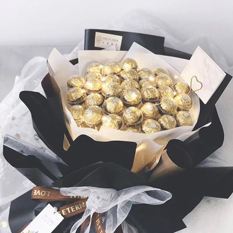 Emballages de doublure de truffe au chocolat avec couvercle, support d'emballage de bonbons, torus de chocolat de la Saint-Valentin, 10 pièces