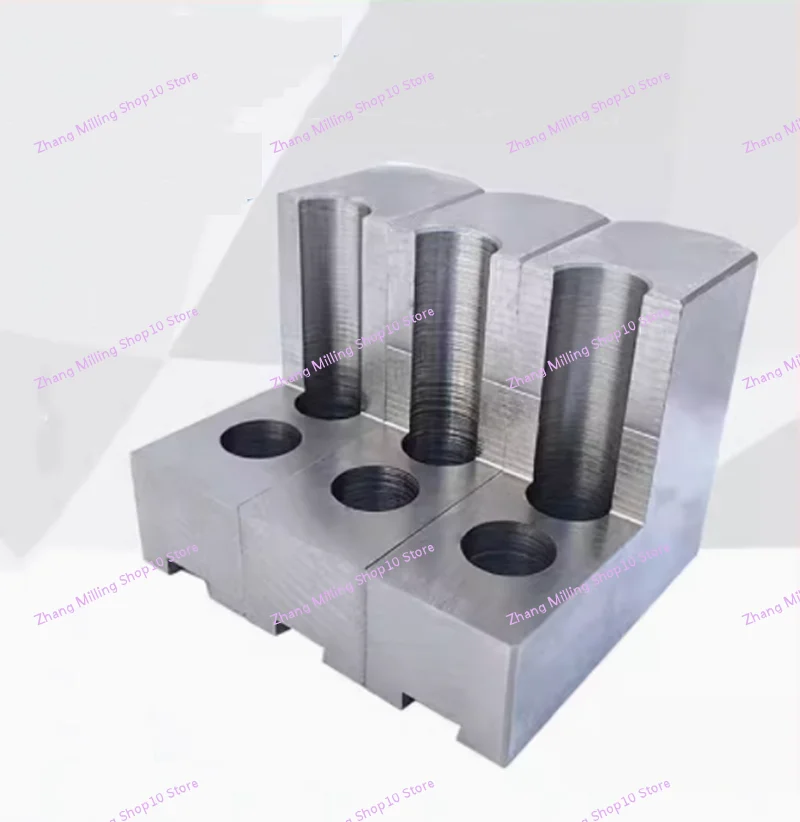 L-shaped Hydraulic Chuck 3-jaw Claw Heightened Soft Claw Hydraulic Inner Support Outer Circle Package 5/6/8 Inches