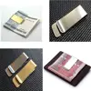 Fashion Delicate Man Clip Money Metal Holder 2 Colors Gold Color Cash Clamp Money Clip Wallet Credit Card ID Clips 5