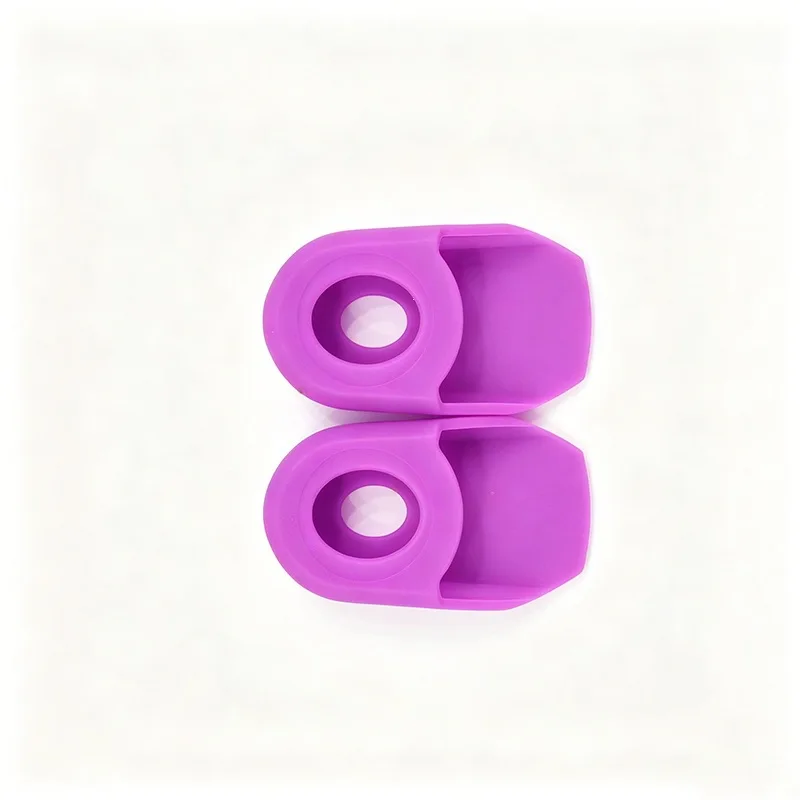 Silicone Bicycle Crank Arm Protector Sleeves - Pair of Scratch-Resistant Bike Accessories