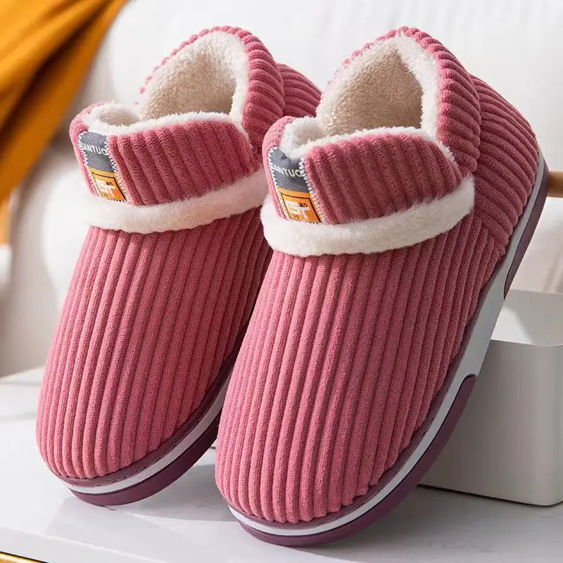 Men's Cozy Winter Fur-Lined House Slippers - true deals club