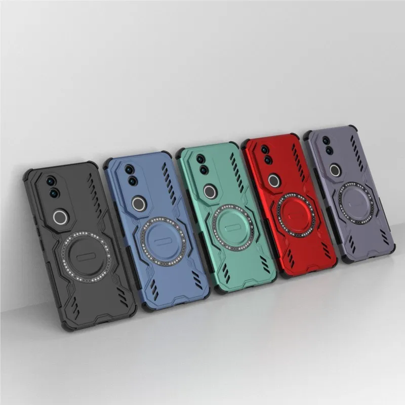 Magnetic Anti-Slip Shockproof Silicone Phone Case with Bumper Protection